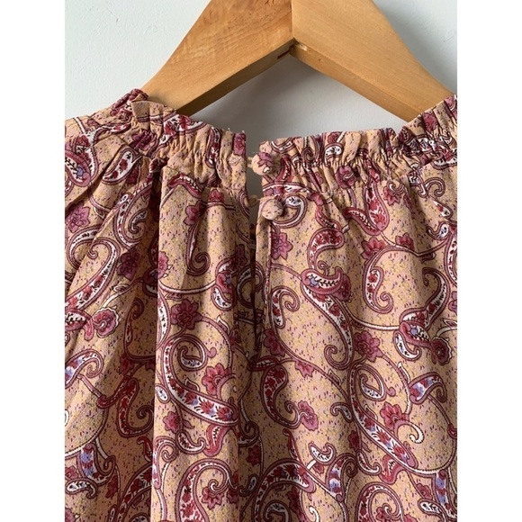 NWT Hayden Los Angeles Ruffle Neck Paisley Tiered Mini DressSize Small - Picture 8 of 16